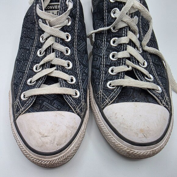 Converse All Star Low Allover License Plate Prints Mens Size 9 Shoes Walking - Picture 10 of 13